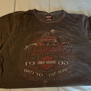 Soft and comfy authentic Harley T Shirt. Men’s Large